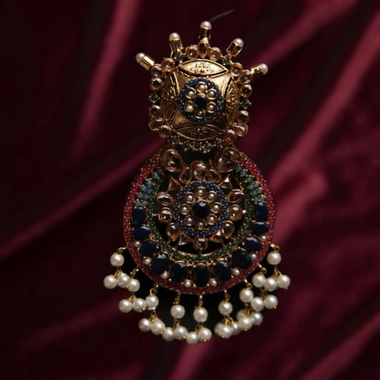 Multicolor Nauratan Mala with Earrings